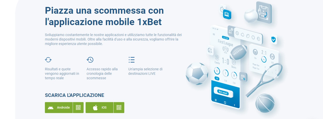 1xBet Mobile App IT