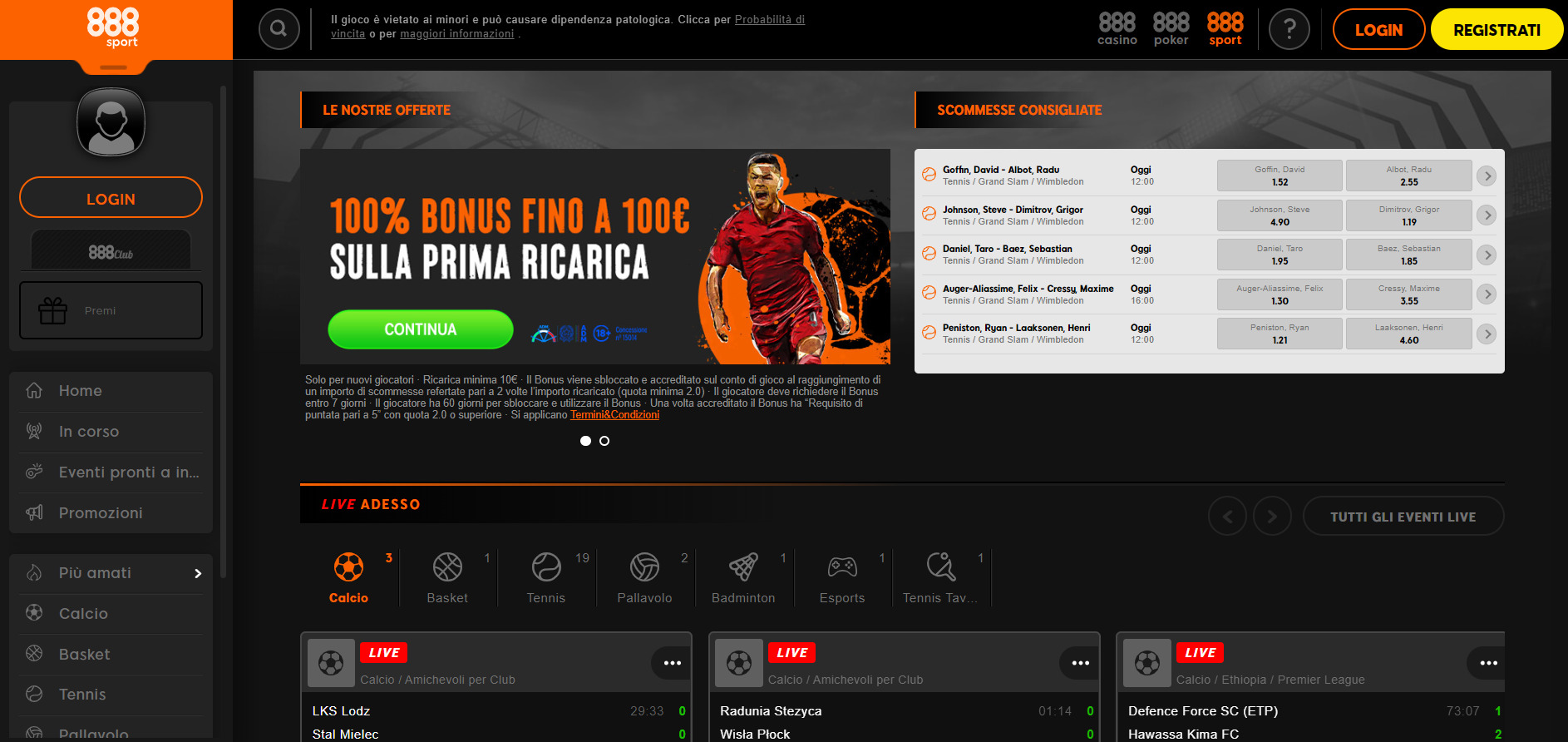 888sports, scommesseonline.tv