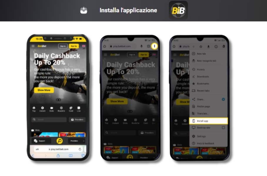 Betibet mobile app