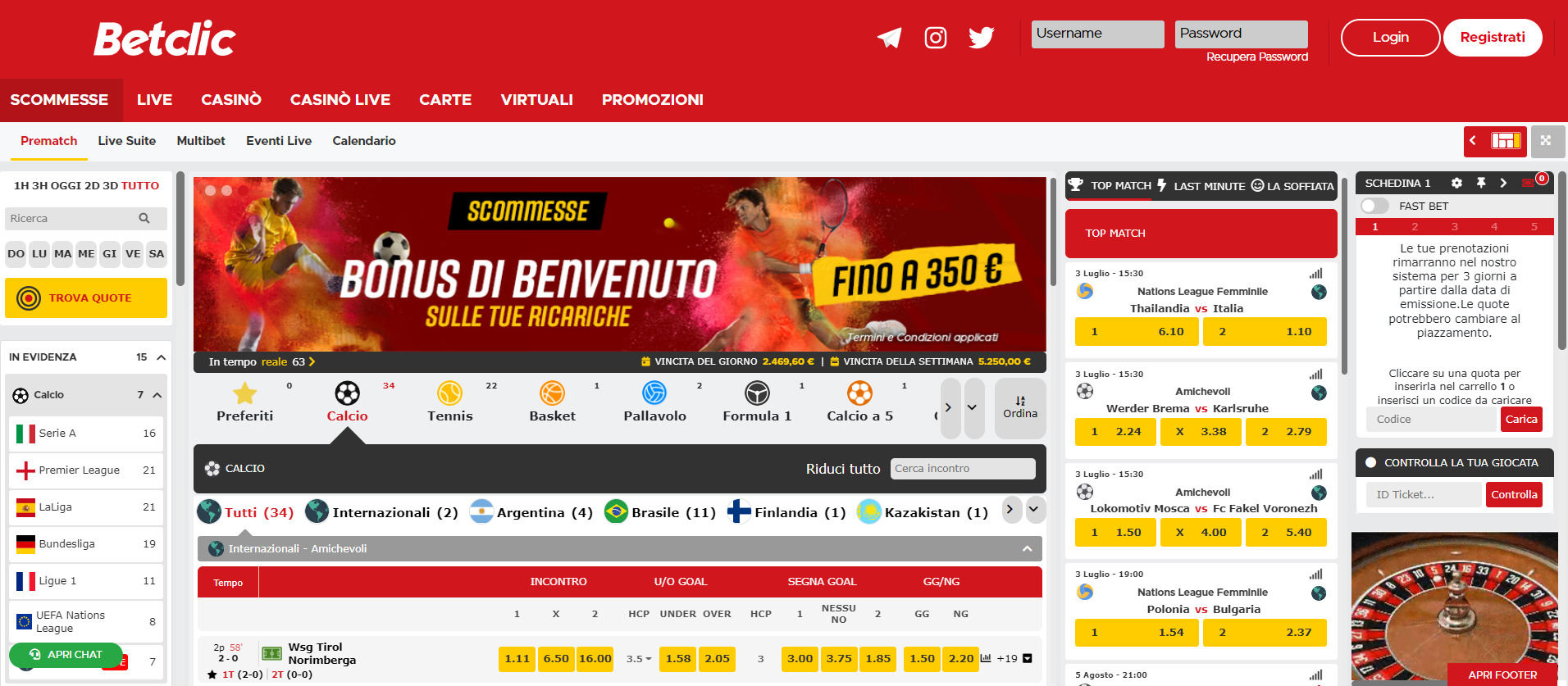 Betclic, scommesseonline.tv