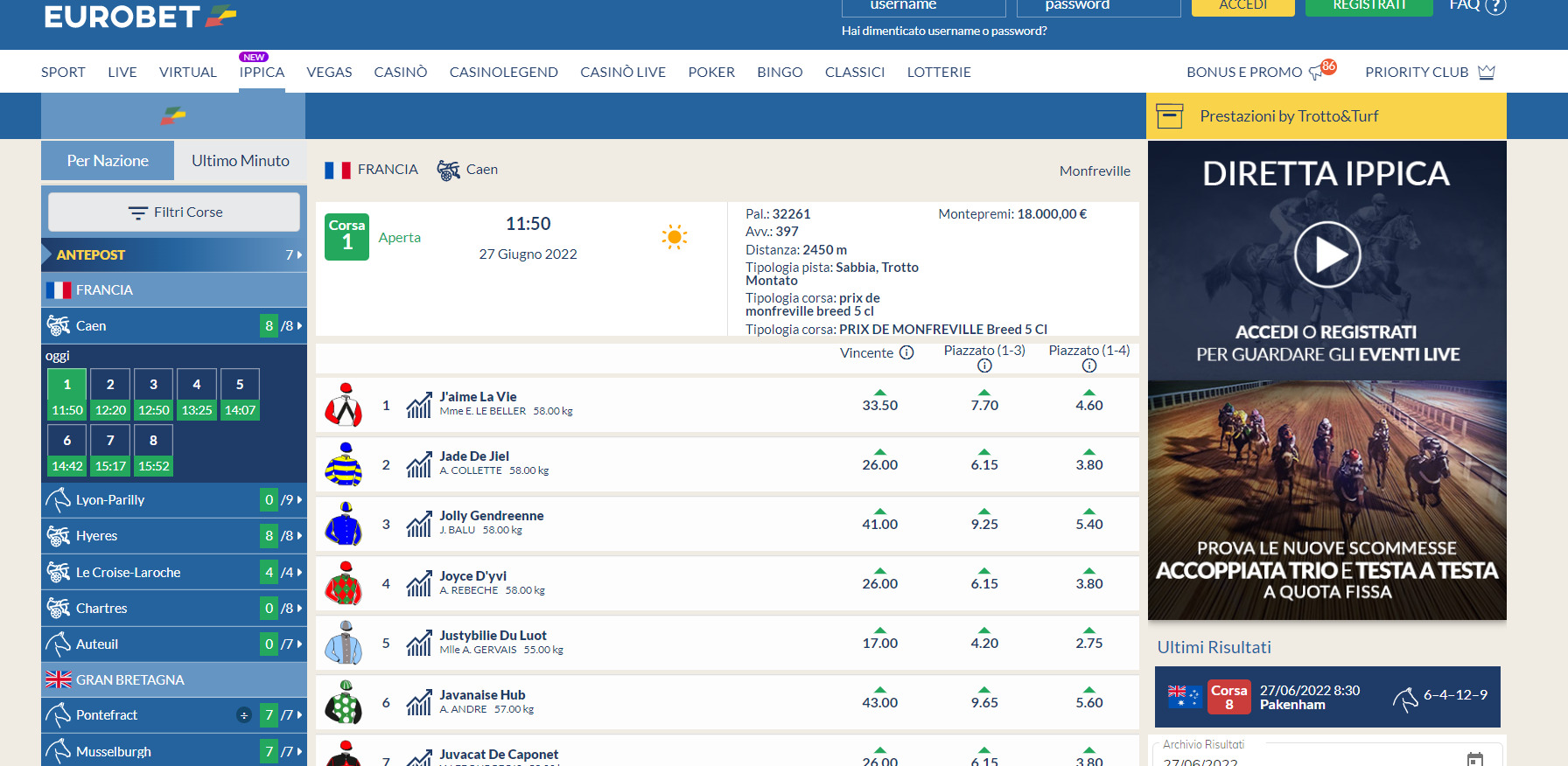 Eurobet, scommesseonline.tv