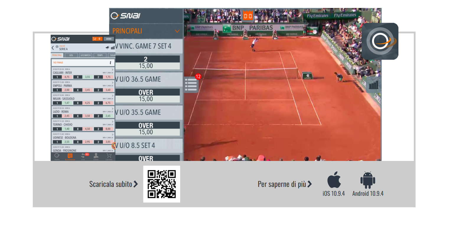 Snai iOS, scommesseonline.tv