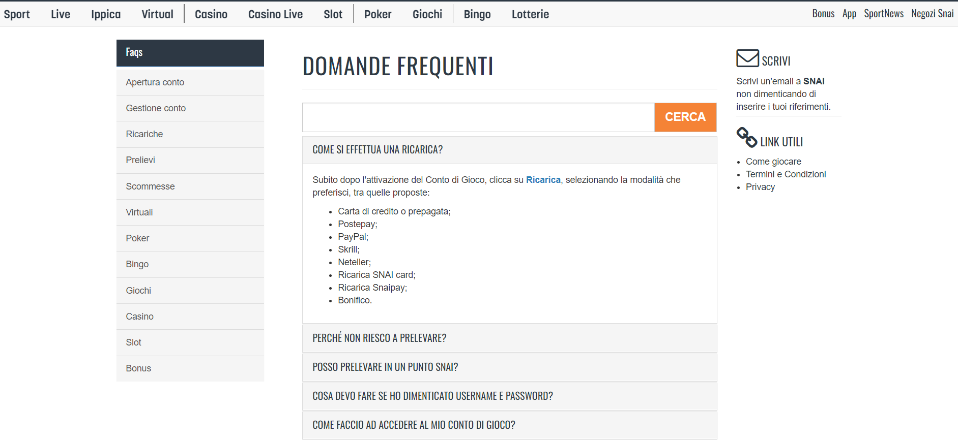 Snai, scommesseonline.tv