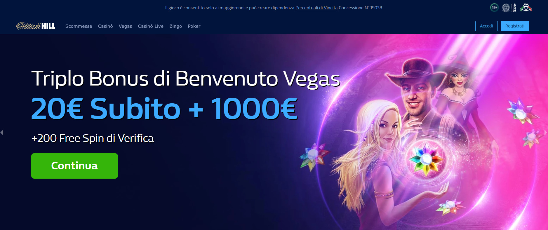 William Hill, scommesseonline.tv